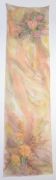 Шал от ръчно рисувана естествена коприна - модел #1 (42 х 145 см)