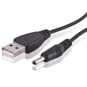 Кабел USB тип А-мъжко към жак 3.5/1.3мм (0.6 м)