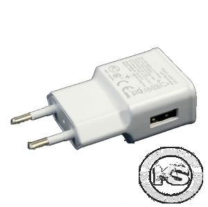 Зарядно на 220V с USB - компактно (изход 5V 2000mA)