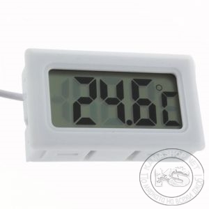 Дигитален термометър със сонда - за вграждане (бял)