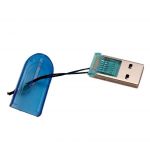 Преход-четец за карти памет micro SD/TF -> USB 2.0 (с плъзгач и връзка)