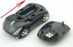 Безжична мишка с компактен USB приемник (форма на автомобил - Ферари)
