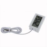 Дигитален термометър със сонда - за вграждане (бял)